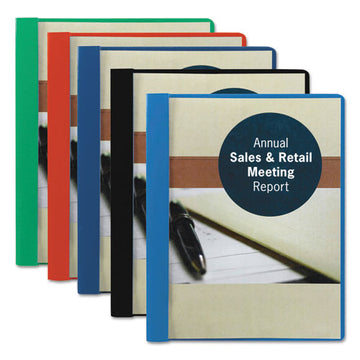 Smead® Clear Front Report Cover, Double-prong Fastener,  0.5" Capacity, 8.5 X 11, Clear-blue, 25-box freeshipping - TVN Wholesale